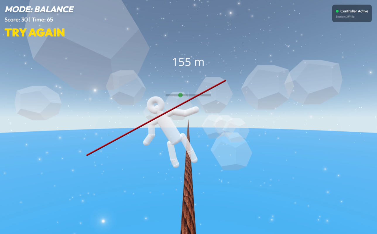 Sky Balance camera motion game