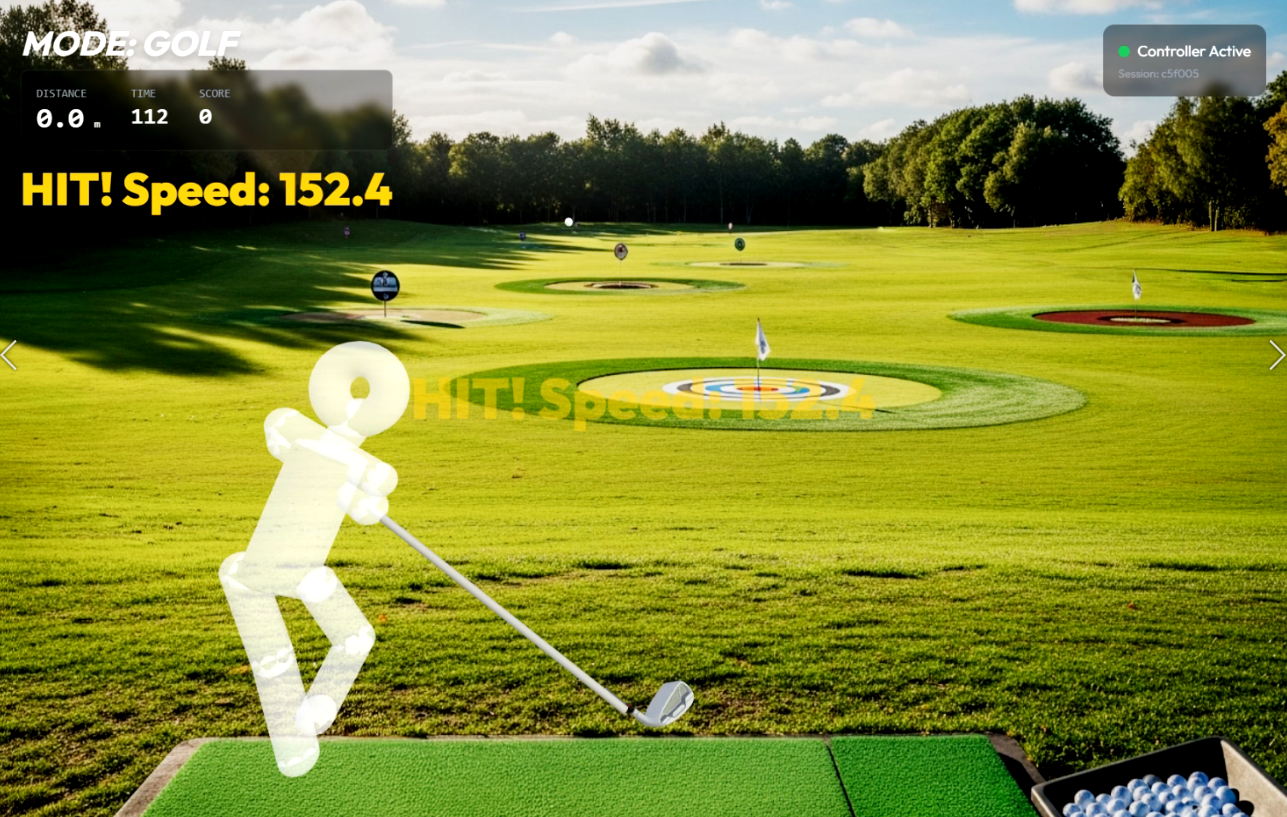 Virtual Golf camera motion game