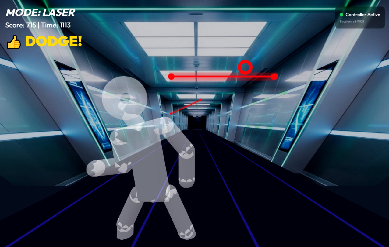 Laser Dodge camera motion game