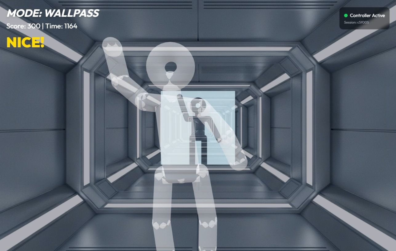 Wall Pass camera motion game
